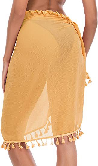 Women's Clothing Tassel Skirt Beach Apron Multiple Wearing Bikini Tassel Blouse_voghion.com
