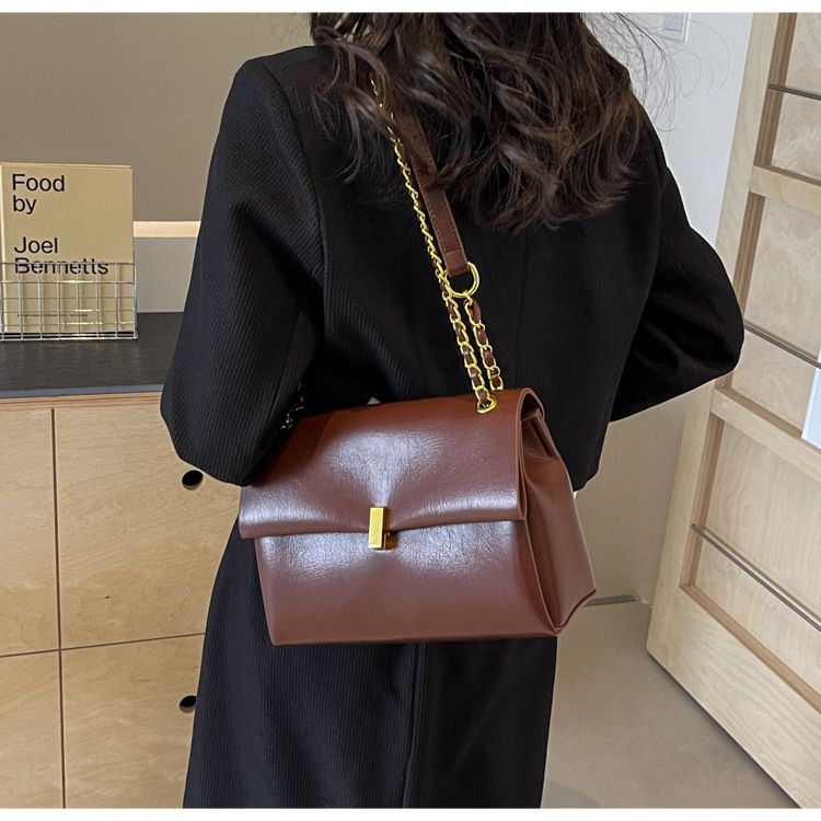 Borsa a tracolla a catena di alta qualità e grande capacità per le donne, nuova borsa a tracolla semplice e versatile del 2025_voghion.com