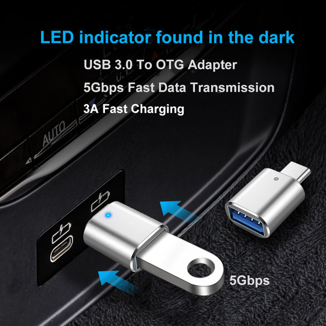 VYOPBC LED USB 3.0 v adapter tipa C OTG v USB C USB-A v mikro USB tip-C ženski priključek za adapterje Samsung Xiaomi POCO_voghion.com