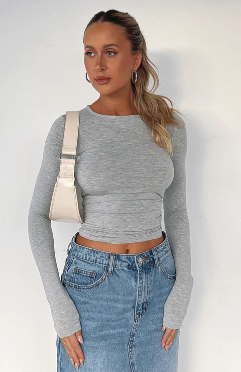 Dametøj Casual Langærmede T-shirts Forår og efterår Ensfarvet Slim Fit Pullover T-shirts Dame Streetwear Nederdele Toppe_voghion.com