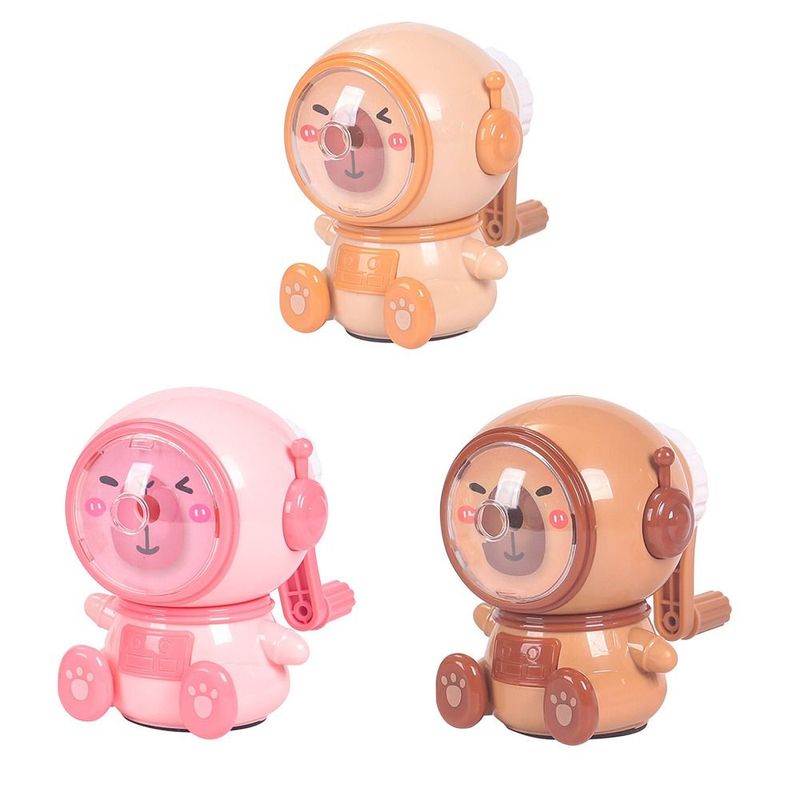 Automatic Pencil Sharpener - Capybara Design Electric Desk Mounted School Tool With Container EU_voghion.com