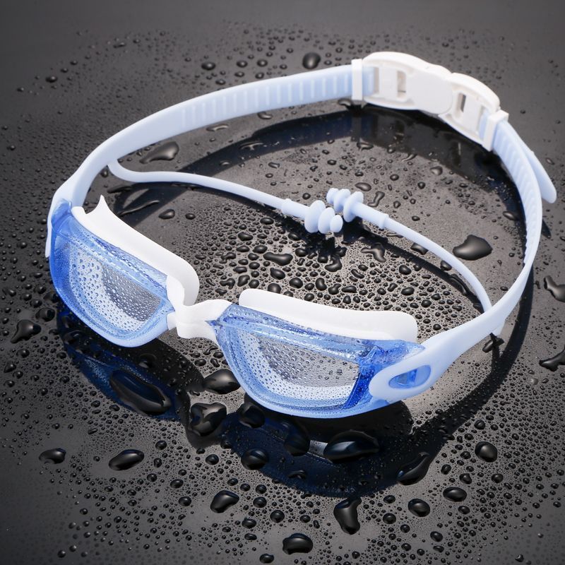 New Colorful Lens Prescription 150-800 Degrees Optional Small Frame HD Waterproof Anti-Fog Swimming Goggles_voghion.com