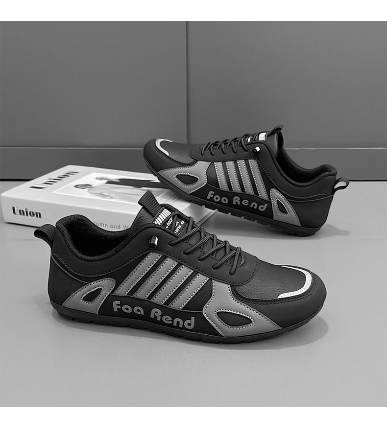 Slip-On Men's Autumn 2025 New Waterproof Non-Slip Sports Running Casual Black Work Safety Shoes For Men_voghion.com