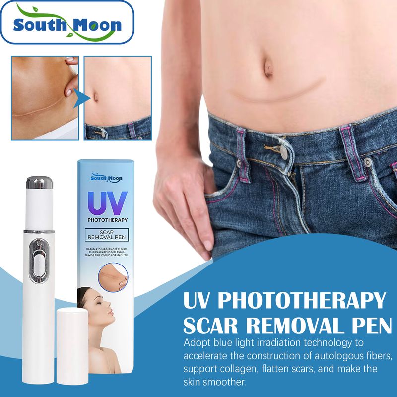 South Moon UV hellt sanft op a reparéiert Narben, glat Haut, Narbenophellungsstift_voghion.com