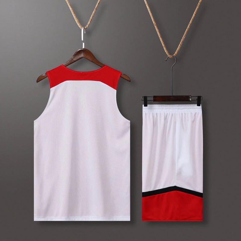 Double sided basketball suit for male and female students, printed with double-layer breathable jersey, double-sided_voghion.com