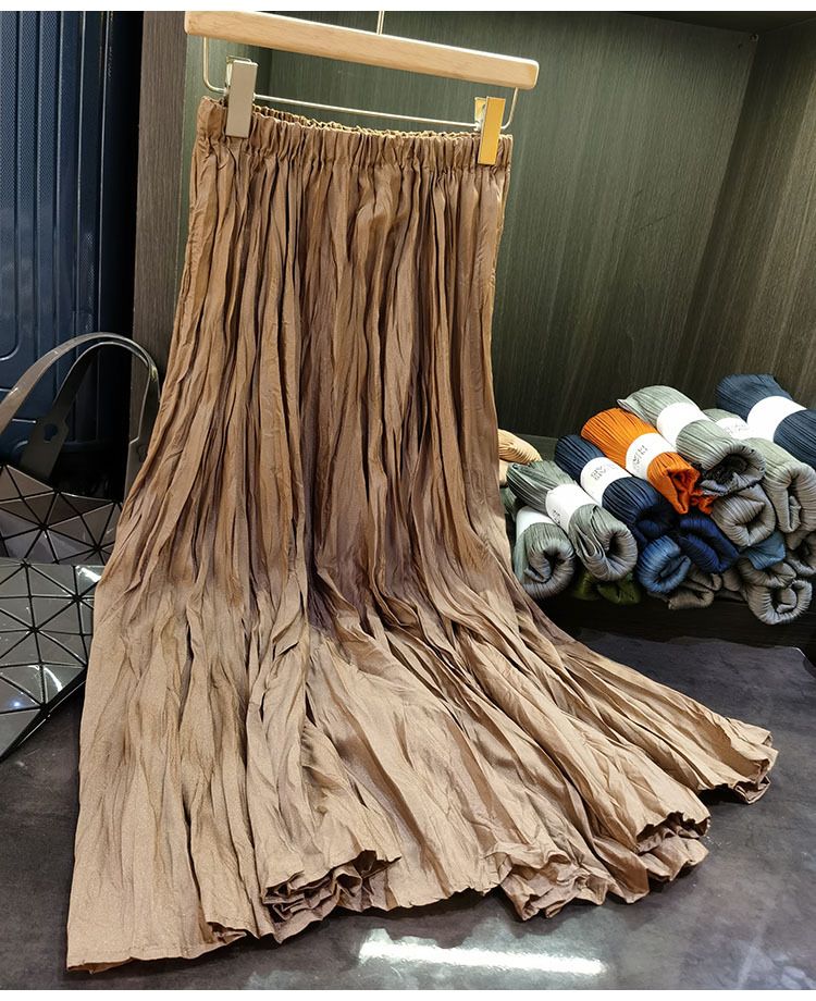 Vêtements pour femmes, jupe plissée à fleurs, haut de gamme, fait à la main, deux pièces, tempérament, mode, costume féminin, automne, nouveauté_voghion.com