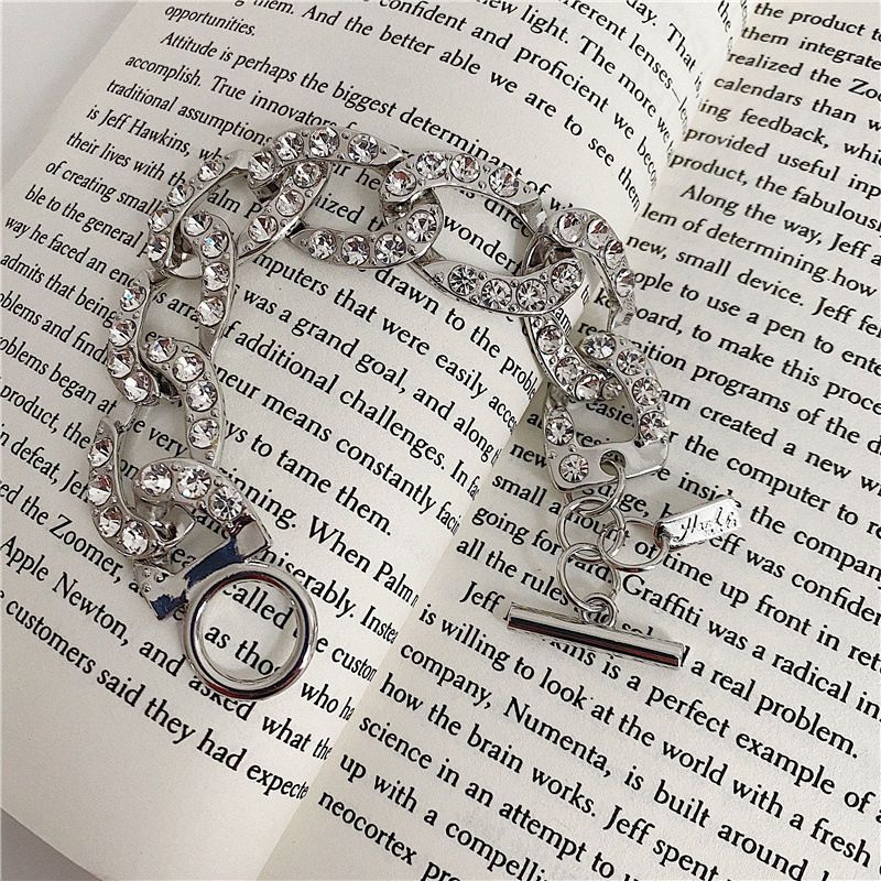 Trendy Cuban Full Diamond Thick Halskette Persönlichkeit Super Cool Halskette Fashion Disco Choker_voghion.com
