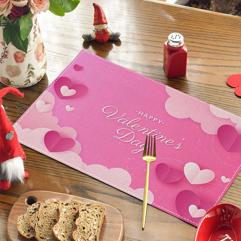 Keten Masa Örtüsü 4'lü Set - Noel, Bağımsızlık Günü ve Günlük Kullanım İçin Isıya Dayanıklı ve Çevre Dostu Yemek Örtüleri_voghion.com