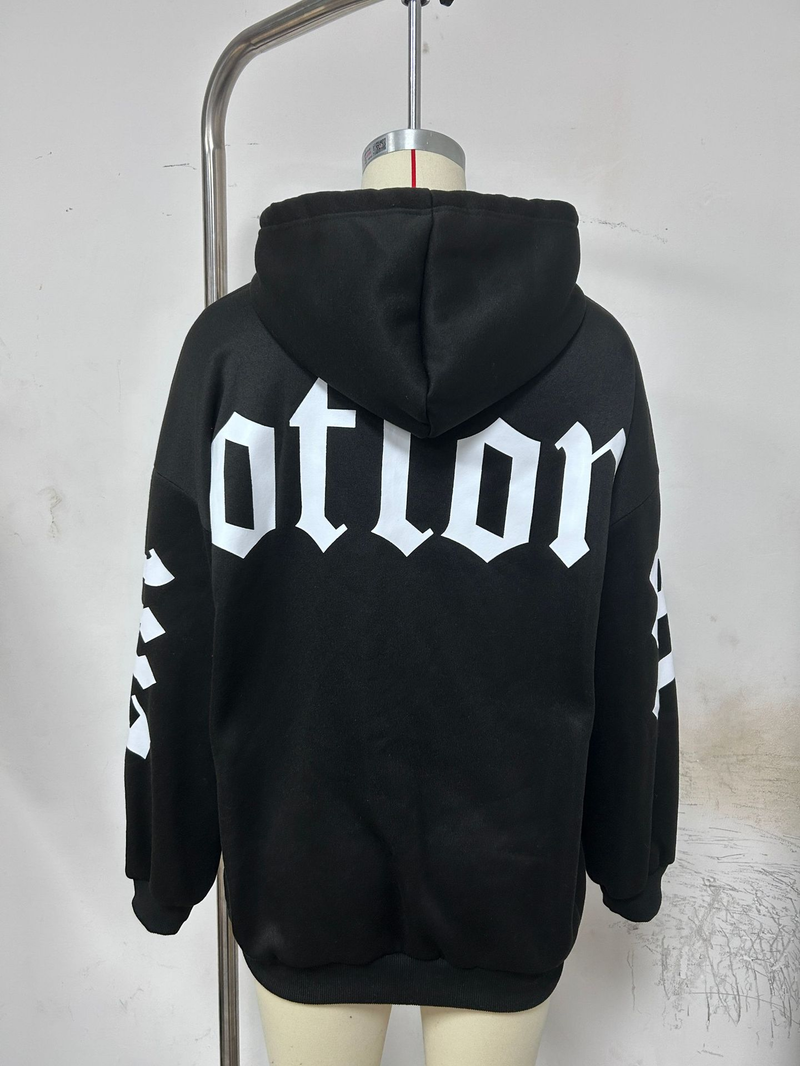 Sweat à capuche ample à manches longues pour femmes, imprimé tout-en-un, à la mode_voghion.com