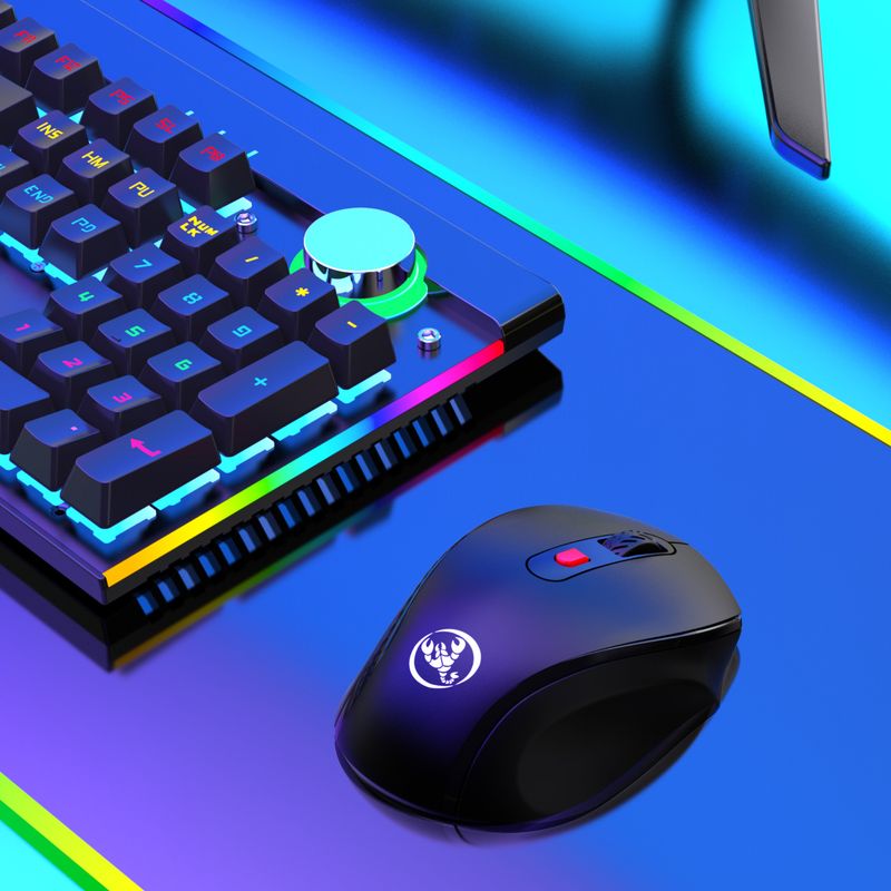 Nova 2.4G brezžična zvočna pisarniška miška s 6 gumbi, ergonomski oprijem_voghion.com