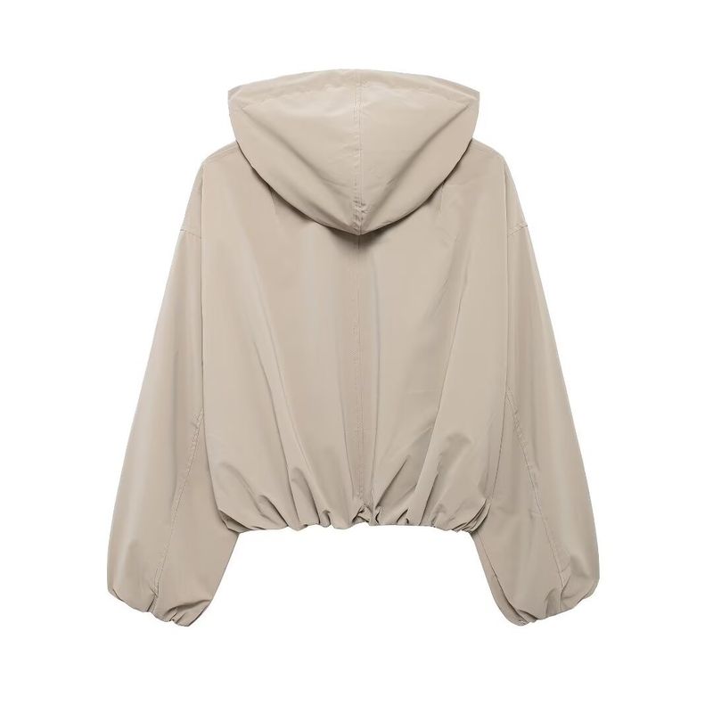 Women's clothing 2024 autumn and winter new style loose hooded jacket_voghion.com