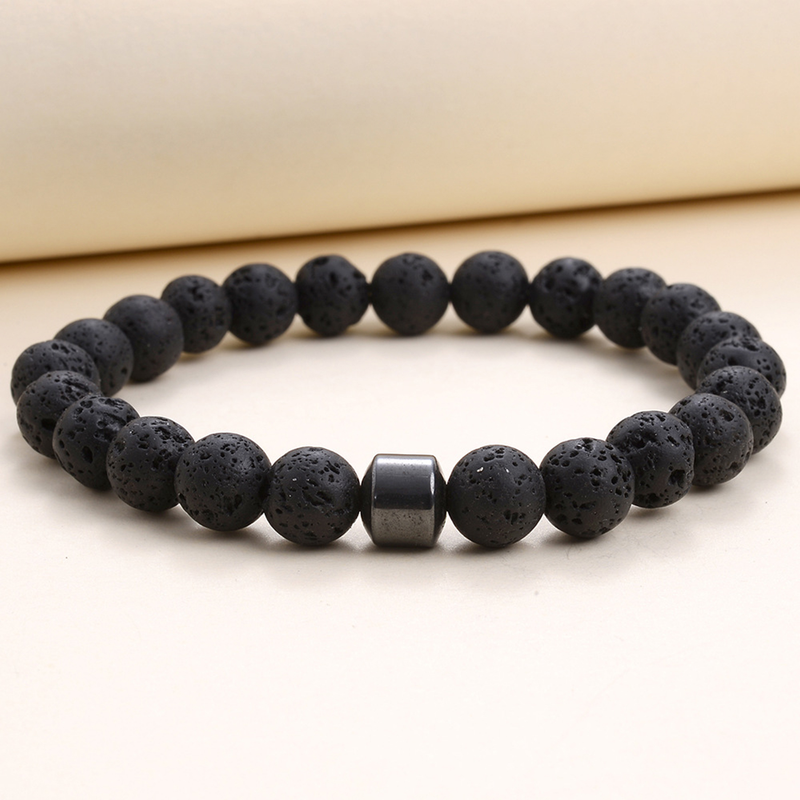 Perlenarmband, magnetisch, dekorativ, elastisches Seil, dehnbar, All-Match, Stressabbau, Geschenk, 8 mm Naturstein, Tigerauge-Perlen, Heilarmband, Leben_voghion.com