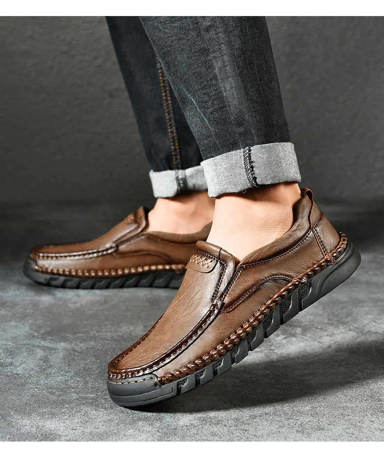 Heißverkaufte Lederschuhe für Herren, übergroße Outdoor-Herrenschuhe aus echtem Leder, lässige Lederschuhe, Wanderschuhe_voghion.com