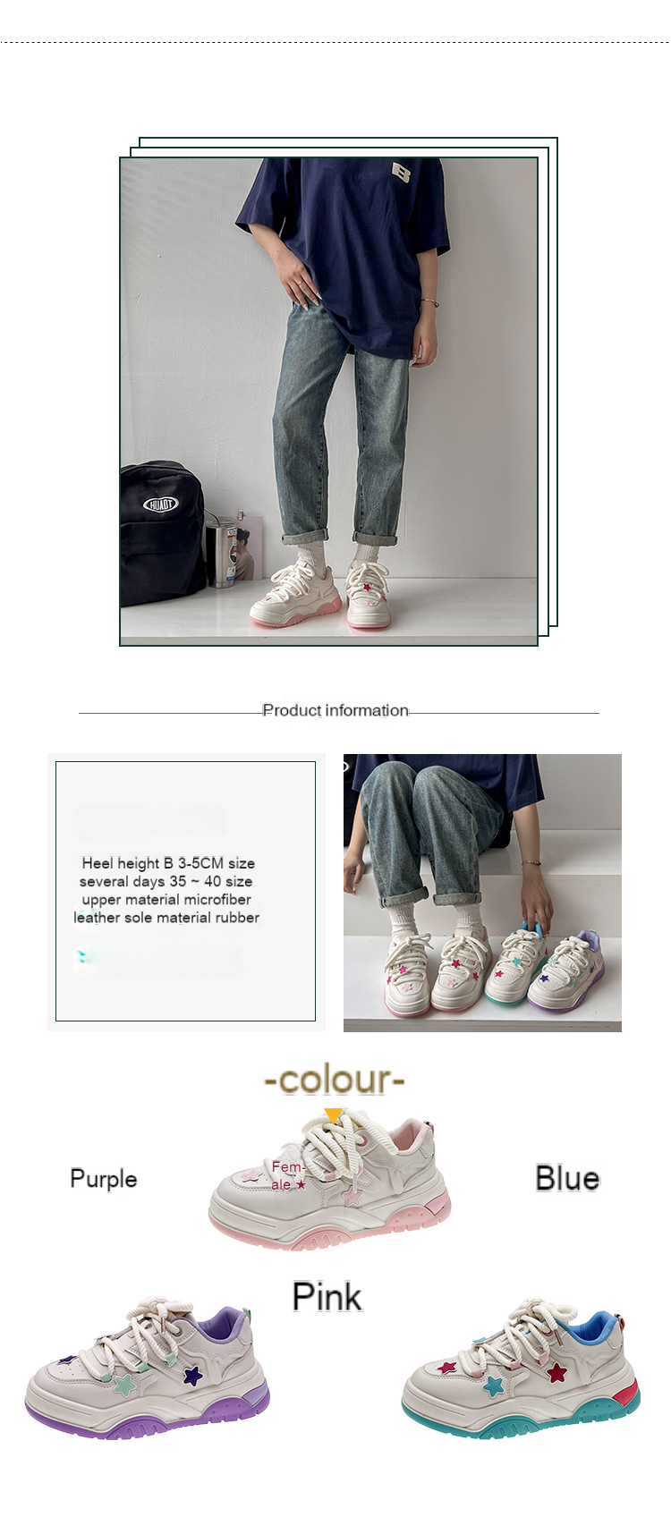 Nuove tendenze moda versatili scarpe sportive casual per studenti scarpe bianche piccole_voghion.com