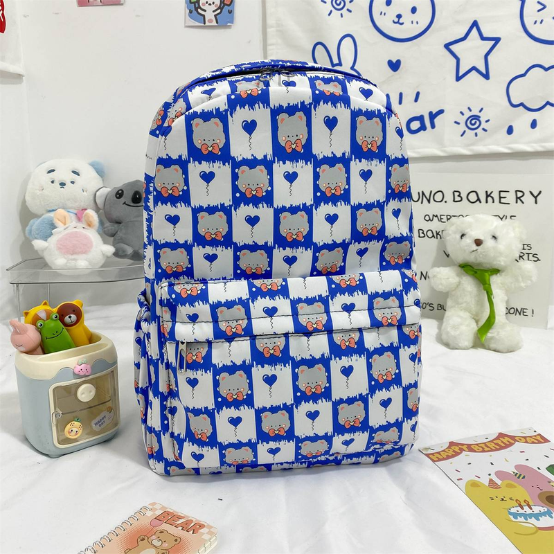 2024 New Backpack Set, Fashionable Cartoon Print Large Capacity Backpack with Matching Accessories_voghion.com