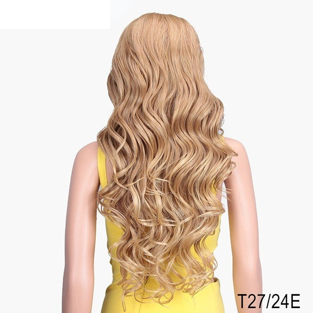 Extensions de cheveux Perruques perruque en dentelle frontale pour femmes coiffures de commerce extérieur 30 pouces dentelle frontale 13 * 4 fibre chimique cheveux longs bouclés perruques pour femmes_voghion.com