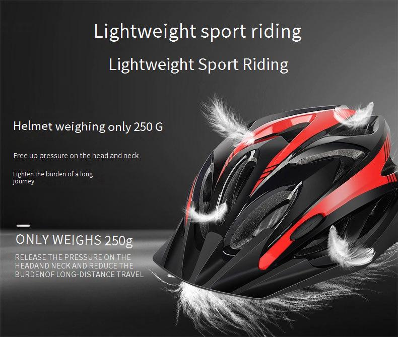 Sommer Einteiliger Mountainbike-Helm mit Krempe Erwachsener Sport-Fahrradhelm Atmungsaktiver Fahrradhelm_voghion.com