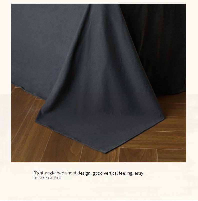 Set di biancheria da letto in cotone jacquard lavato - Set copripiumino 4 pezzi con ricami a fiocco e farfalla e lenzuolo con angoli, design taiwanese (misura matrimoniale, verde salvia)_voghion.com