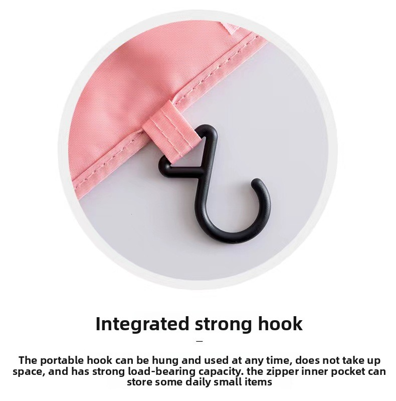 Waterproof Hanging Toiletry Bag – Large Capacity Travel Cosmetic Organizer With Multiple Pockets, Portable Oxford Fabric Wash Bag For Women & Men_voghion.com