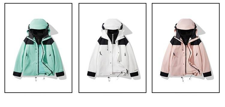 3-in-1-Wasserdichte Jacke mit individuellem Logo – Unisex-Wander-Windjacke (Weiß/Schwarz/Khaki/Braun/Blau/Pink, S-4XL)_voghion.com