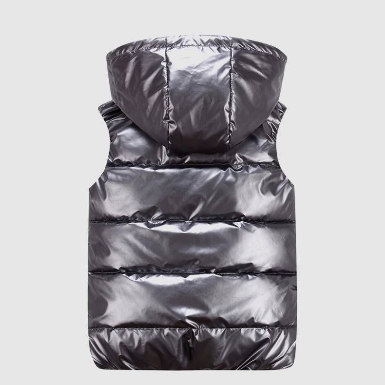 Family Matching Puffer Vests – Shiny Stand Collar Winter Vests For Men & Kids | Trendy Streetwear With Thermal Lining (S-XXXXL)_voghion.com