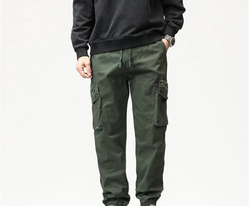 Men's Tactical Cargo Pants - Classic Workwear Style With Multiple Pockets, Relaxed Fit & Slim Cuff For Urban Streetwear_voghion.com
