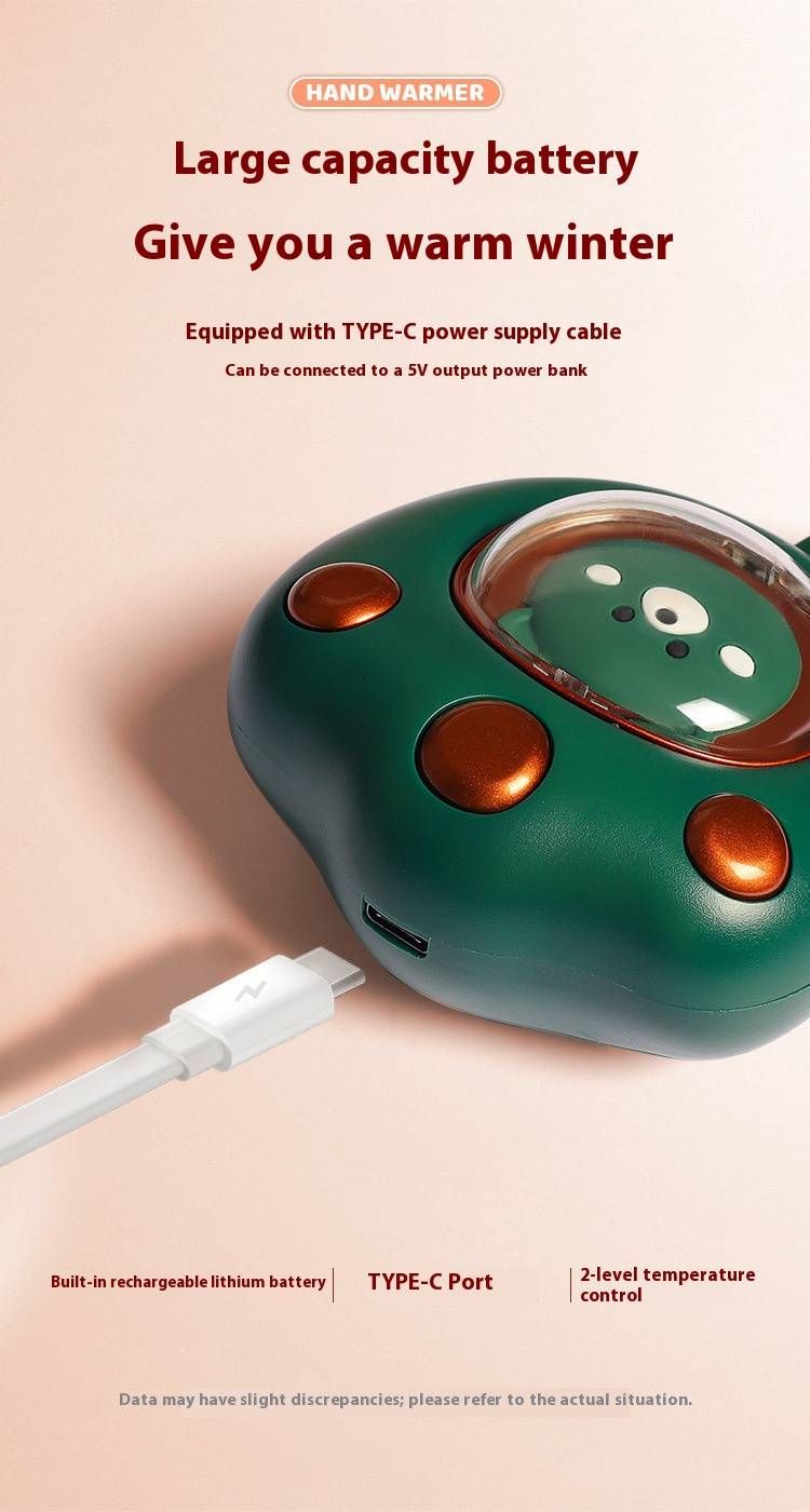 USB Rechargeable Hand Warmer – Cute Animal Designs (Cat Paw, Bear, Puppy) With Fast Heating & 3-Hour Warmth, Portable Mini Heating Pad For Winter_voghion.com