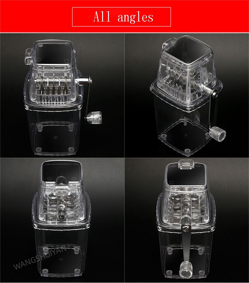 Husholdnings Mini Easy Ice Shaver Håndholdt Snø Manuell Ismaskin Stekt Ismaskin_voghion.com