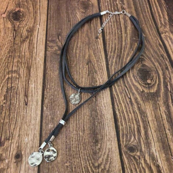 Ready Stock Korean Fashion Multi Layer Set für Frauen Bohemian Vintage Disc Anhänger Layered Halskette Stacked Boho Schmuck Collares_voghion.com