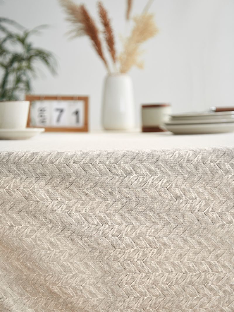Nappe rectangulaire rétro en lin, anti-poussière, multi-usages, pour table à manger, table basse, armoire, motif floral vintage, lavable en machine_voghion.com