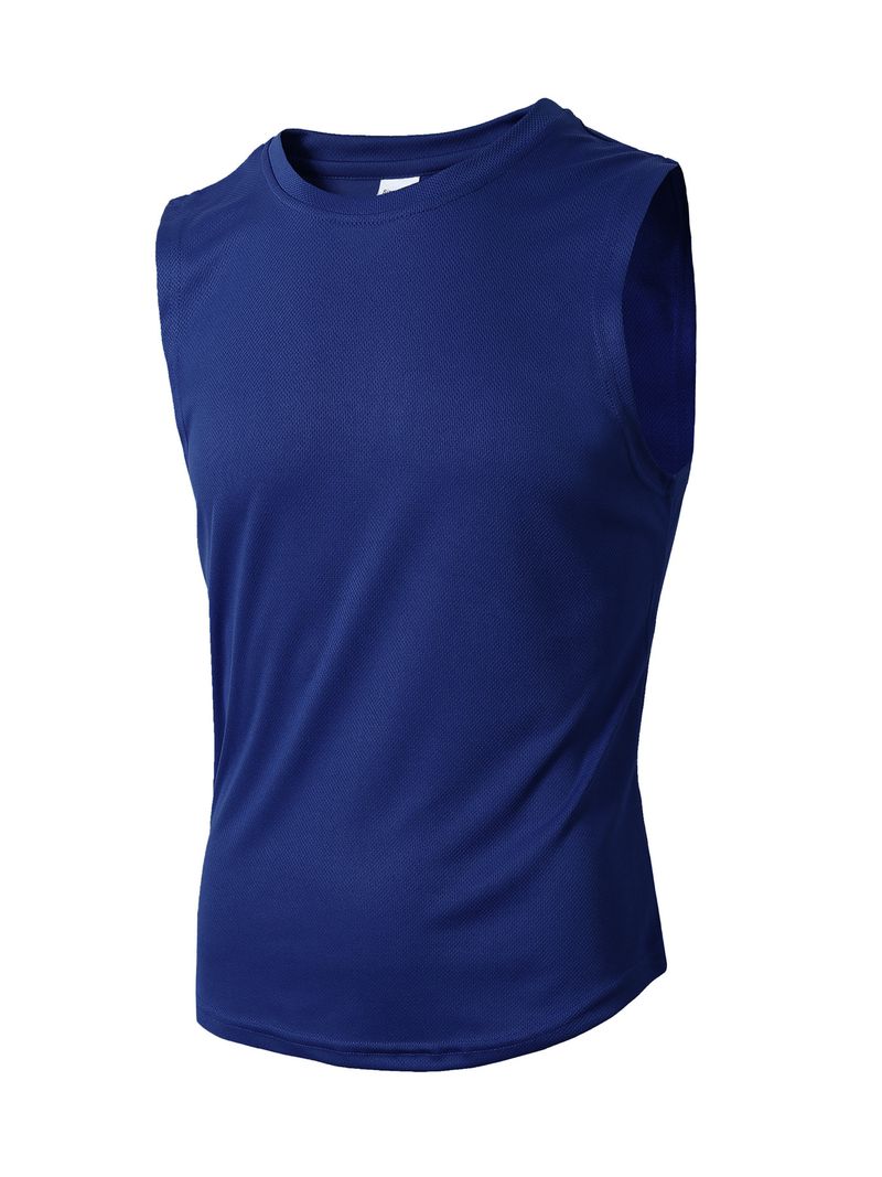 Männerkleeder Summer Gestrickte Mesh Fitness Sport Slim Weste Männer I-Form Breet Schëllerweste_voghion.com