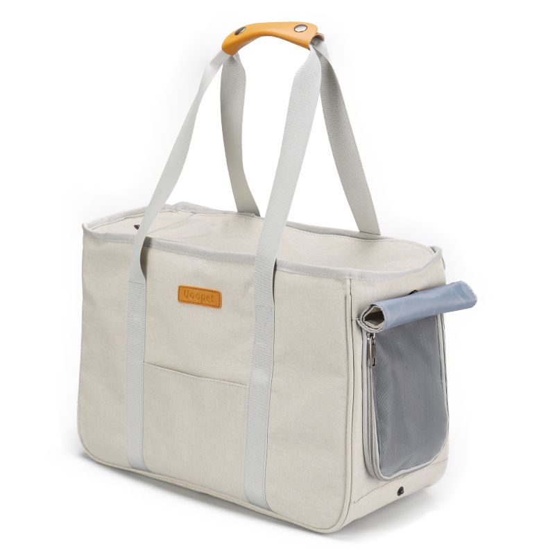 Bolsa de transporte de mano transpirable de verano para mascotas, bandolera plegable y ligera para gatos, bolsa portátil para exteriores_voghion.com