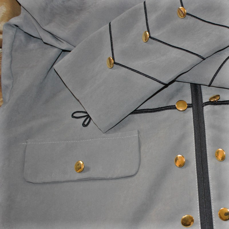 Seampunk Herr Gohic Kläder Miliärjackor Medeltida Vinage Jacke Sandkrage Rock Klänning Coa Herr Rero Punk_voghion.com