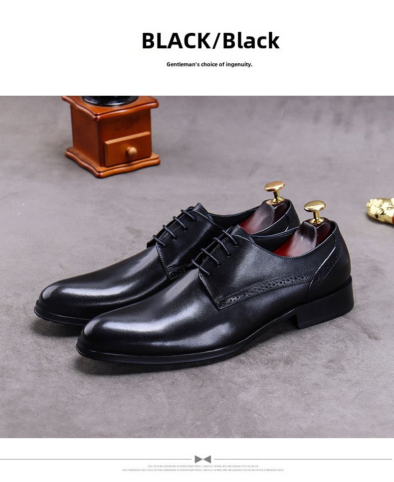 Hersteller neue leder herren schuhe großhandel business formale Britischen spitze-up retro mode herren schuhe Derby schuhe_voghion.com