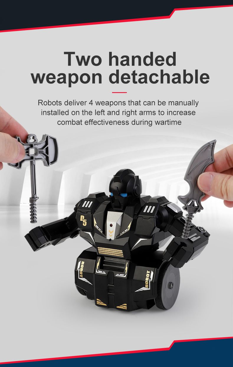 Inteligentny robot bojowy 2.4G Boks Obrotowa zabawka zdalnie sterowana dla dzieci_voghion.com