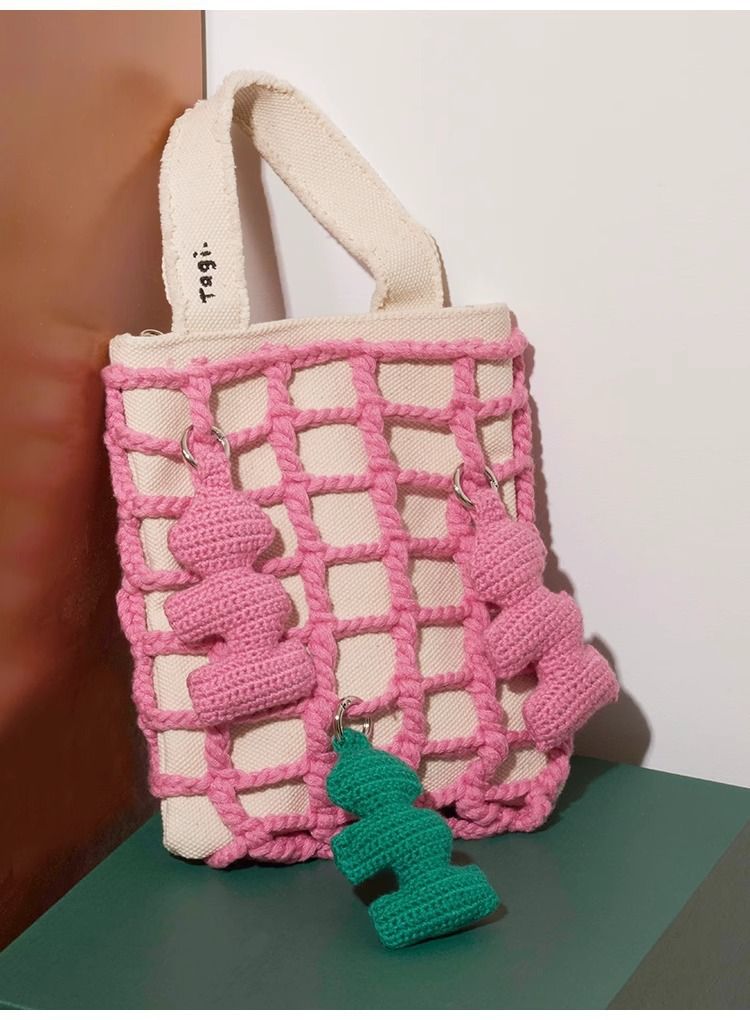 Tagi immagina pendenti in filo tremante, tasche a rete rimovibili, borse a vela a tracolla_voghion.com