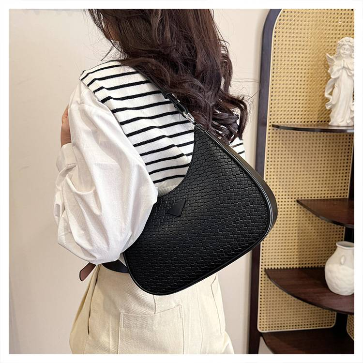 Evropská a americká módní retro kabelka přes jedno rameno, dámská, nová, tkaná, ležérní, módní taška přes rameno z bavlny_voghion.com