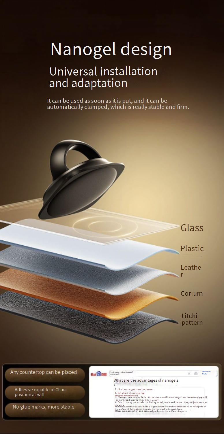 360° Rotating Car Phone Mount With Ultra-Strong Suction Pad - Universal Dashboard Holder - Hands-Free Navigation & Safe Driving (2025 New Model)_voghion.com