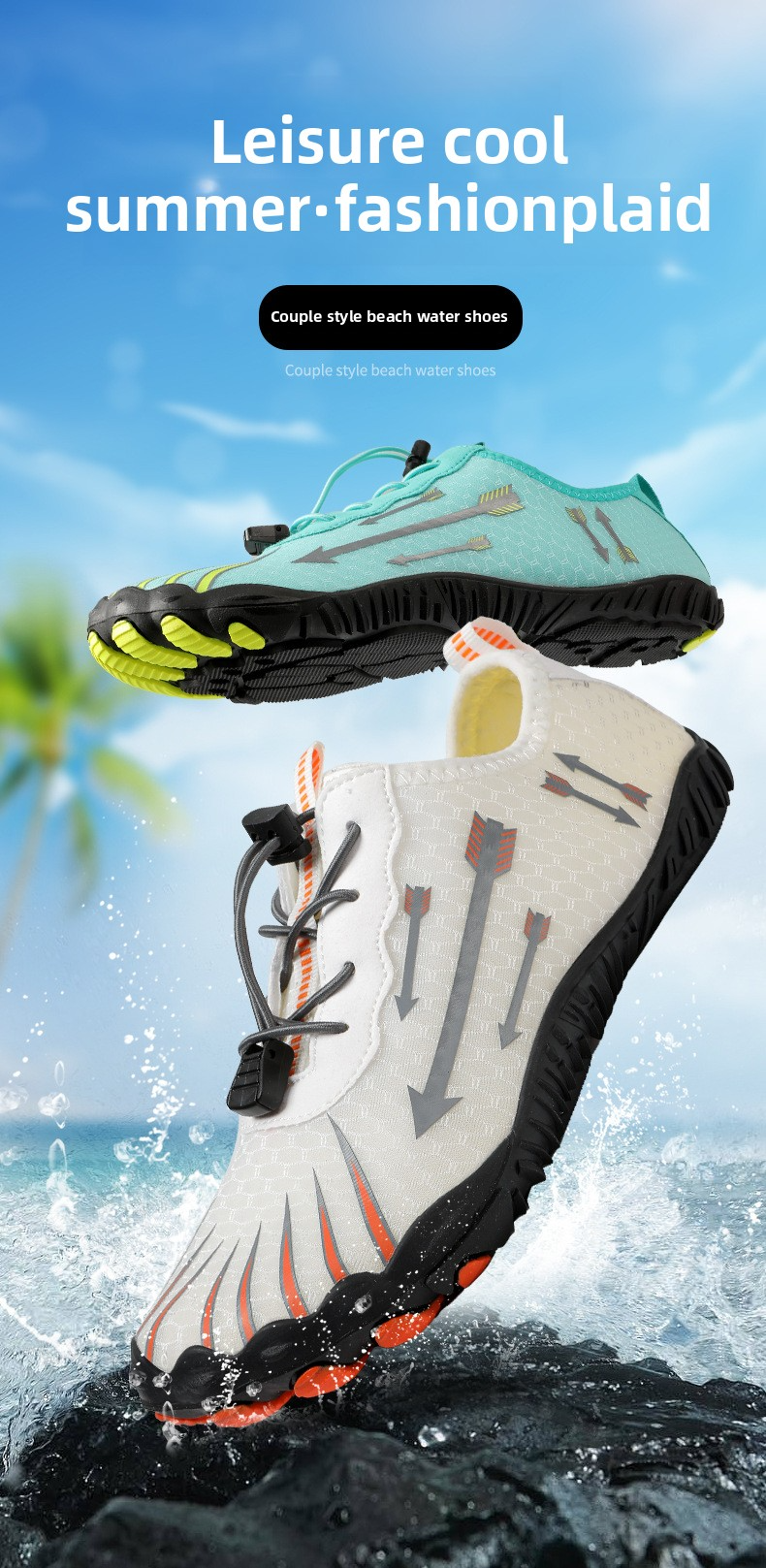 Unisex Quick-Dry Water Shoes – Lightweight & Breathable For Swimming, Beach, Yoga & Outdoor Adventures | Non-Slip Sole | Multiple Colors & Sizes_voghion.com