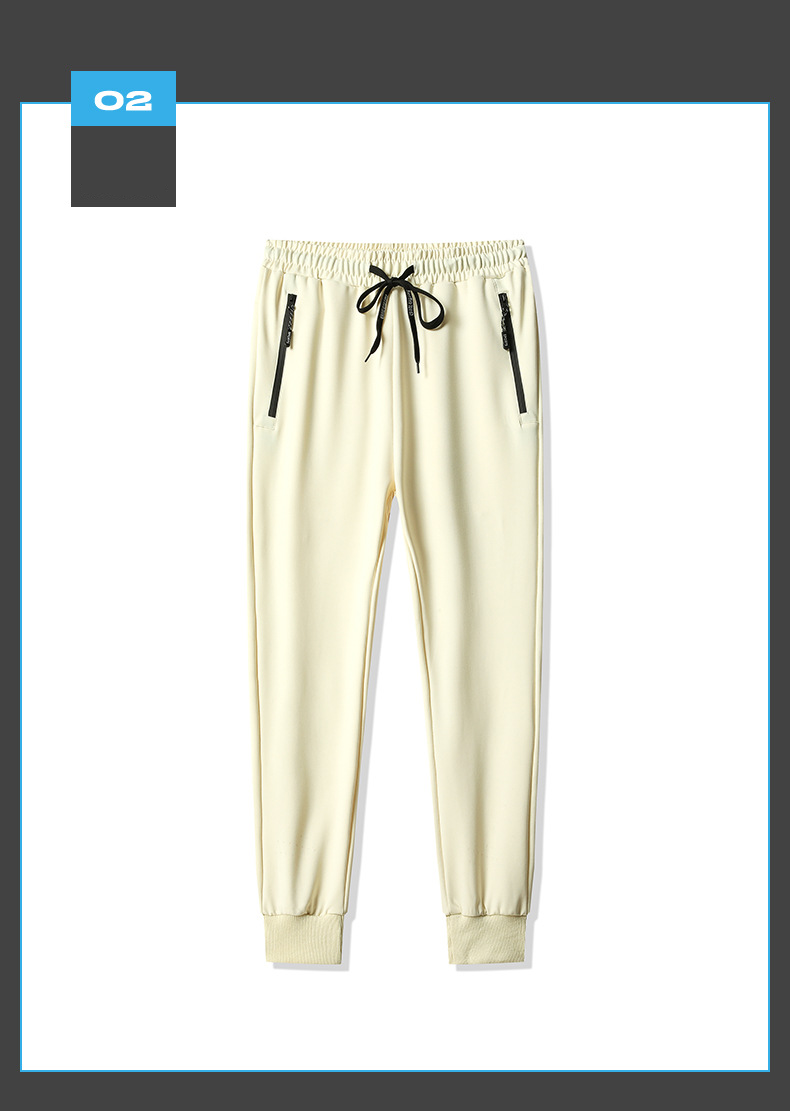 Men's Stretch Jogger Pants High Waist Elastic Casual Trousers Slim Fit Spring Outdoor Sports Comfortable Pull-On Pants_voghion.com