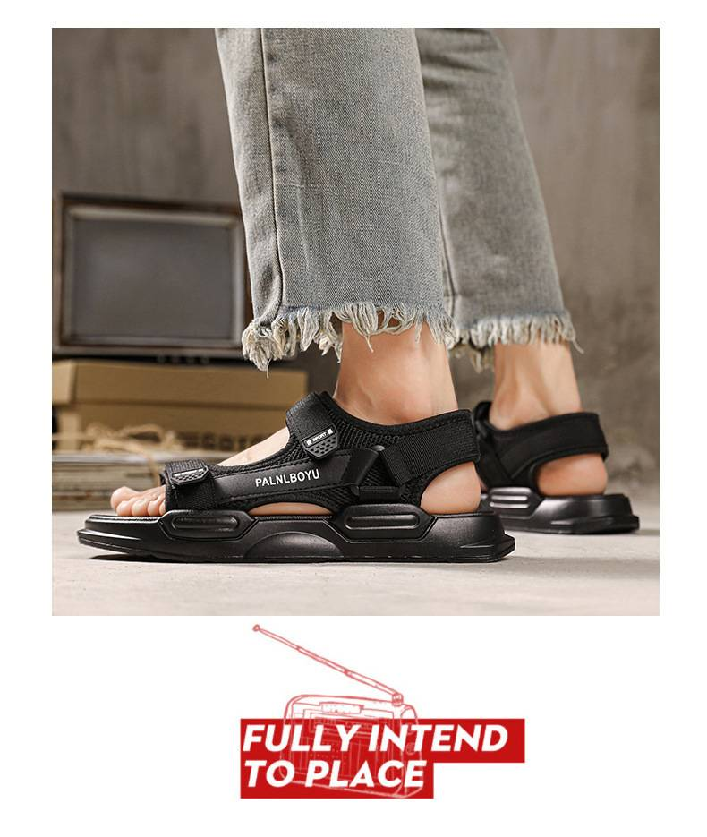 Herrensandalen, Neuer Stil Im Jahr 2025, Rutschfest, Dickbesohlte, Strandschuhe, Weiche Sohlen, Freizeitsport, Höhenvergrößerung, Sandalen Mit Hausschuhen_voghion.com