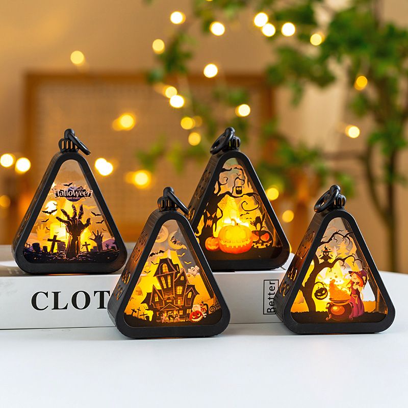 Halloween Decorations Portable Pumpkin Lantern Halloween Small Gifts Halloween Desktop Ornaments Layout Props_voghion.com