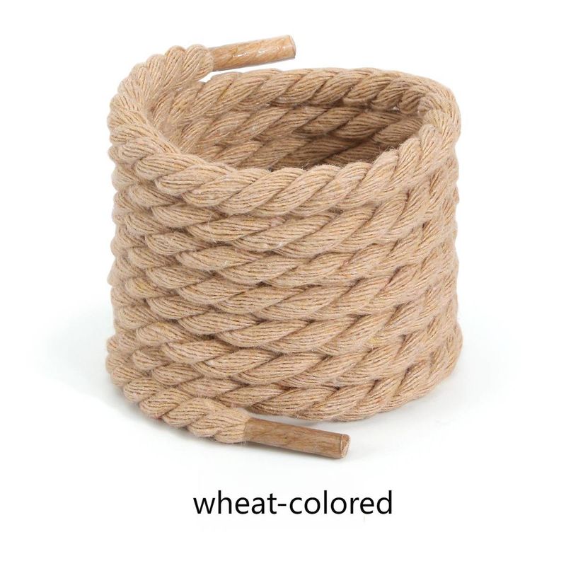 Lacci spessi in corda rotonda per scarpe da ginnastica e casual - da 80 cm a 160 cm (nero, rosa, beige e altro) - Aggiornamento fai da te durevole ed elegante_voghion.com