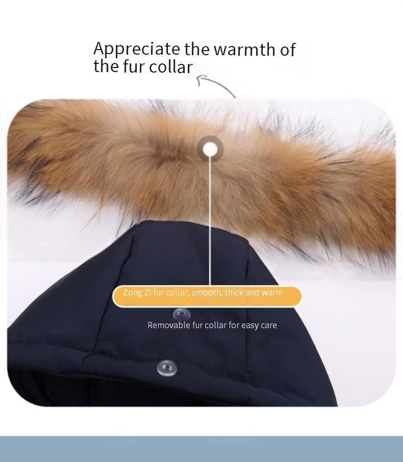 Stylish Baby Down Jacket Set – Hooded Coat & Snap-Crotch Pants (80-100cm, 4 Colors, 55% White Duck Down, Korean Trendy)_voghion.com