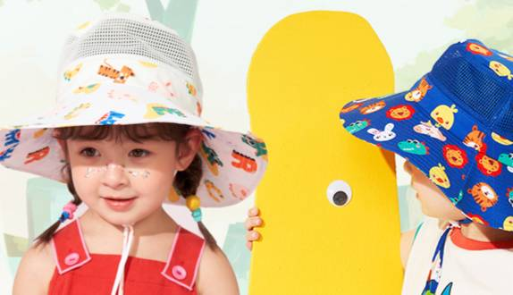 "Kids Sun Hat With UPF 50+ – Wide Brim Baby Sun Protection Hat For Boys & Girls (Summer Outdoor Play)"_voghion.com
