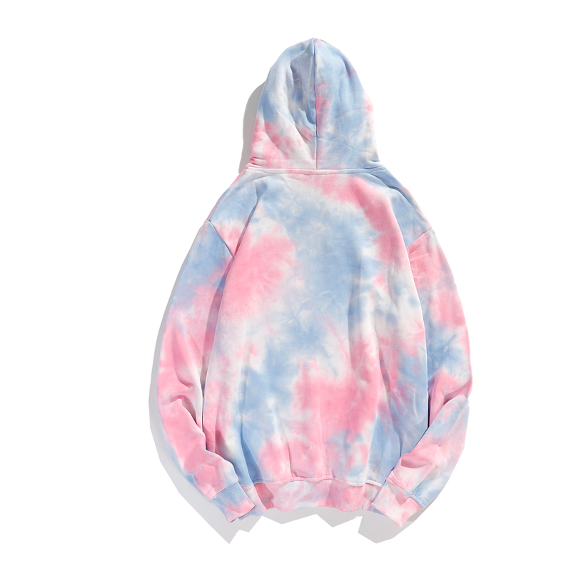 Moda Tie Dye Donna 100% cotone Felpe con cappuccio Tuta Haruku Pullover Felpa con cappuccio da uomo Felpe Donna Abbigliamento Y2K Top_voghion.com
