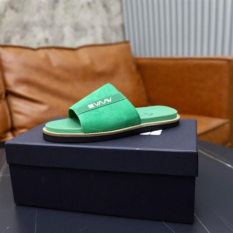 Chaussons en daim pour hommes, confortables, légers et à un seul mot, sandales de plage décontractées et polyvalentes à la mode et de grande valeur_voghion.com