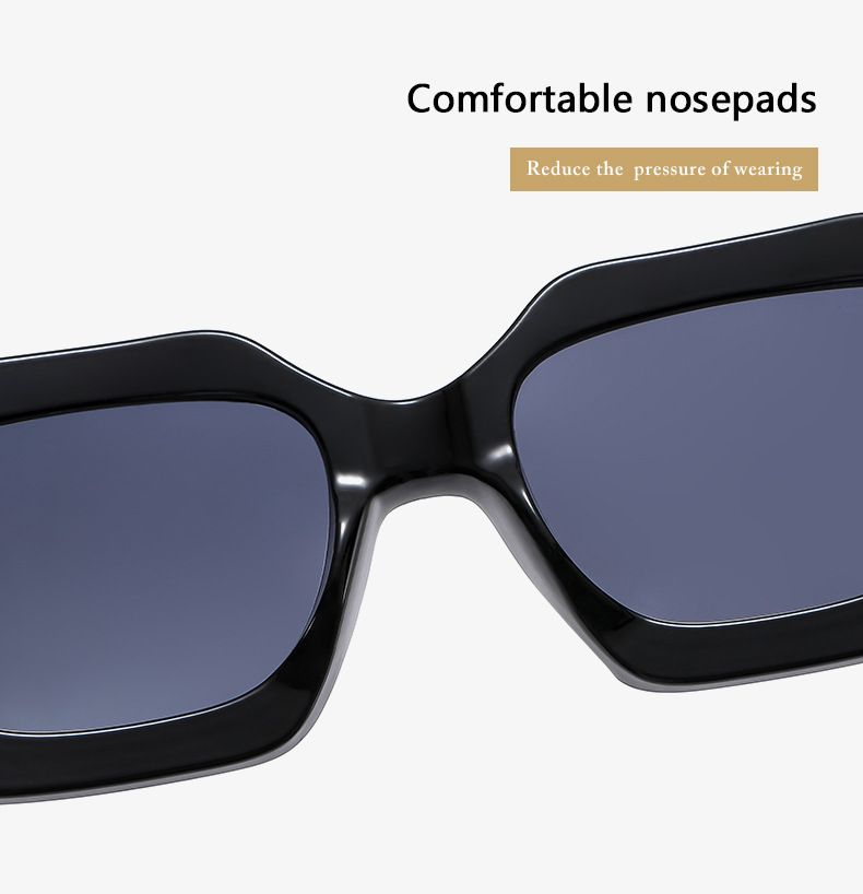 Europe and the United States retro square female irregular mechanical sense retro sunglasses_voghion.com