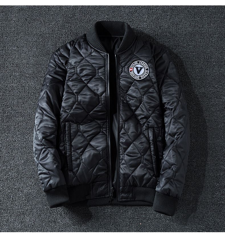 Chaqueta bomber MA1 reversible para hombre, verde militar, negra y azul marino, corte entallado, con cremallera y bolsillos laterales._voghion.com