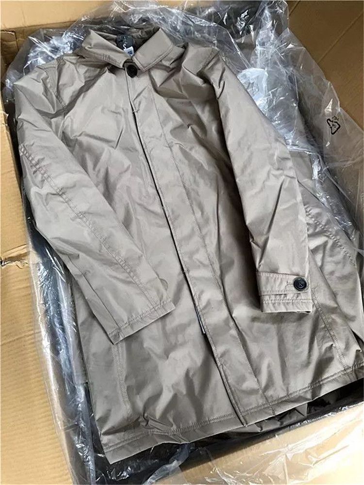 Men's Waterproof Windproof Quilted Long Coat With Stand Collar Winter Warm Trench Coat For Casual Outwear (Khaki, Black, Navy, Gray)_voghion.com